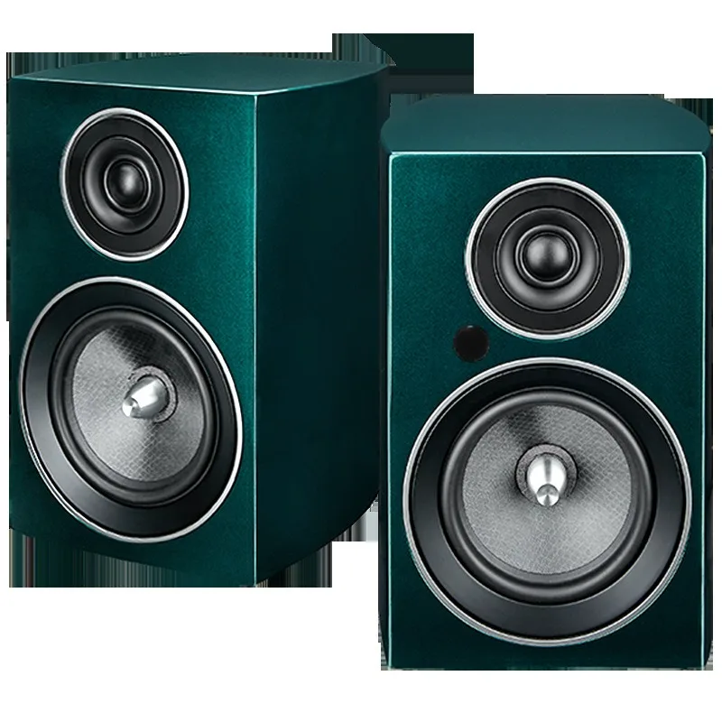 High-fidelity active 2.0 bookshelf speaker, wireless bluetooth desktop hifi speaker