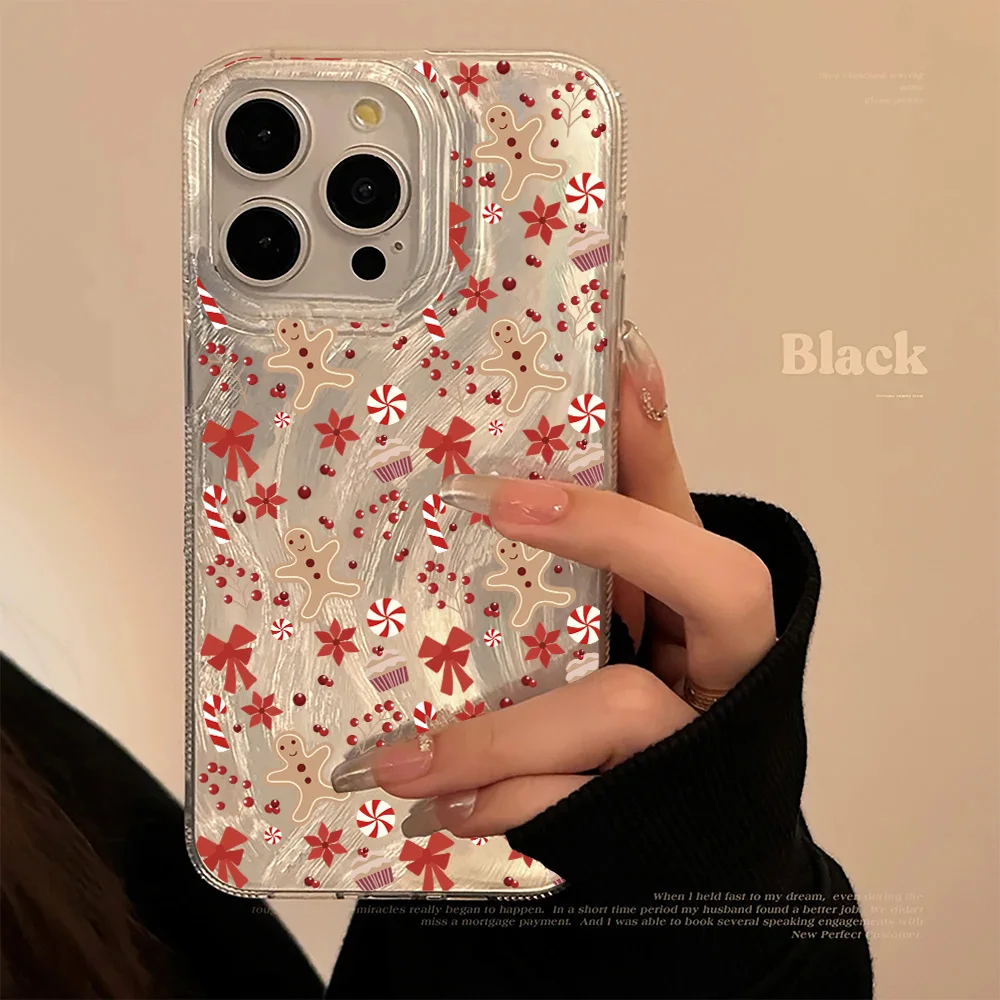 

Luxury Laser Santa Claus Christmas Elk Deer Case For OPPO A3 Pro A3X A17X A16 A98 A78 A58 A38 A97 A57S A77 A96 A76 A60 A56 Cover