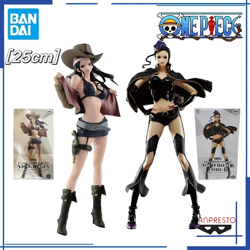 In Stock Bandai Original Genuine Anime One Piece Glitter＆Glamours FDS25cm Nico Robin Model Toys Collectible Action Holiday gifts