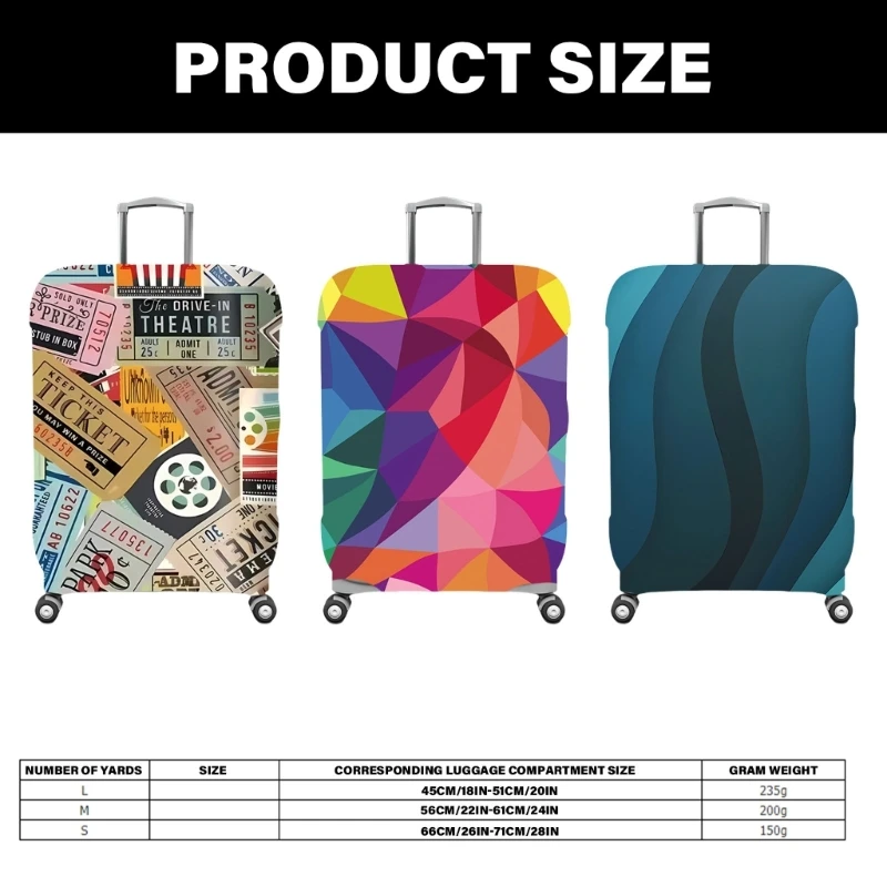 Funda elástica para equipaje, Protector para maleta viaje, funda protectora para maleta, funda protectora para equipaje apta