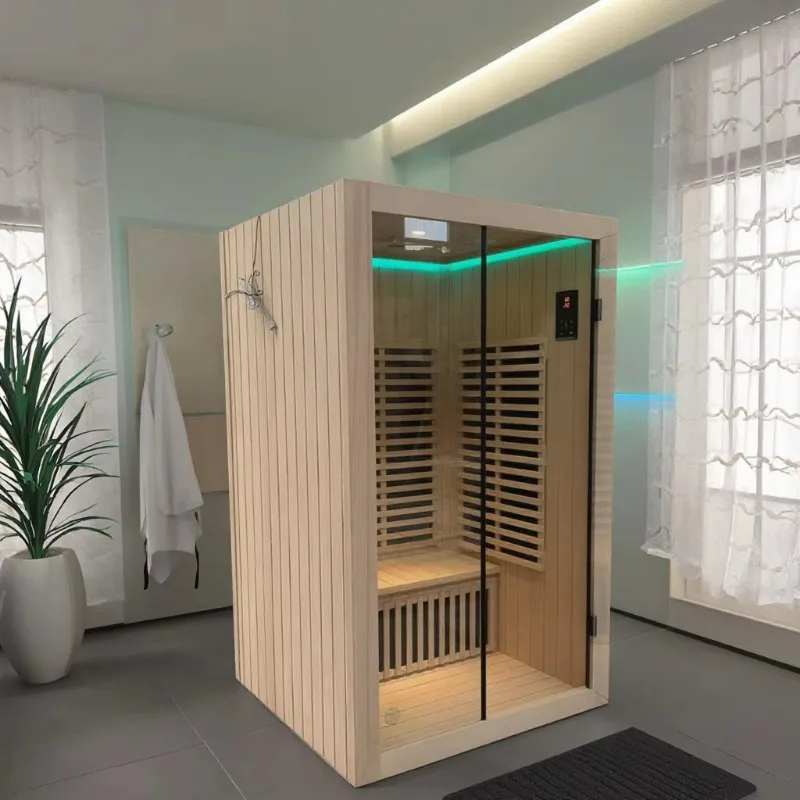 Infrared Sauna Room Steam Far Infared Dry Full Spectrum Dry Heat Wooden 1 2 3 4 6 8 Person Sauna For Sale