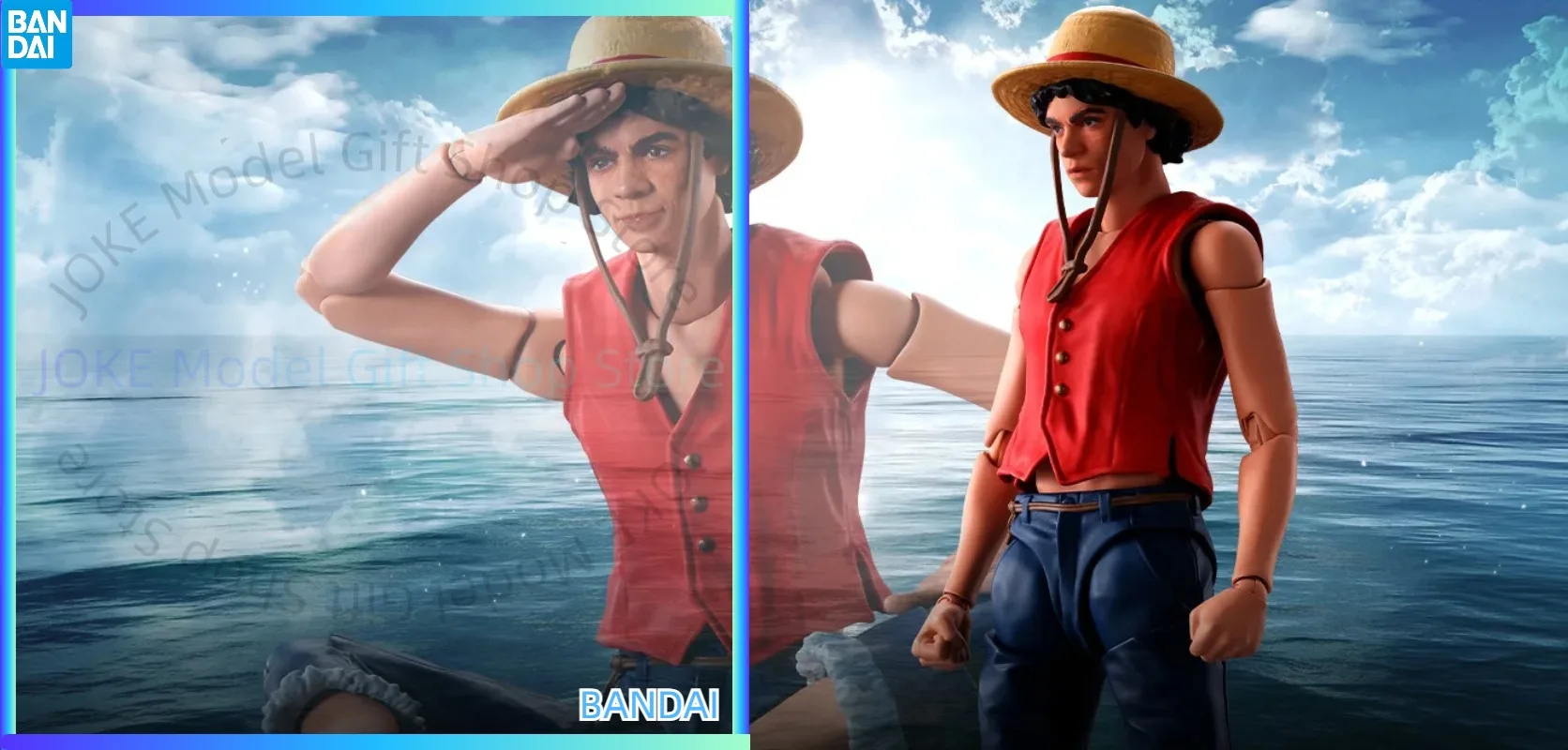 

Оригинальная серия Bandai S.H.Figuarts Shf One Piece Monkey D Luffy A Netflix, в наличии, коллекция аниме, фигурки, модель игрушки