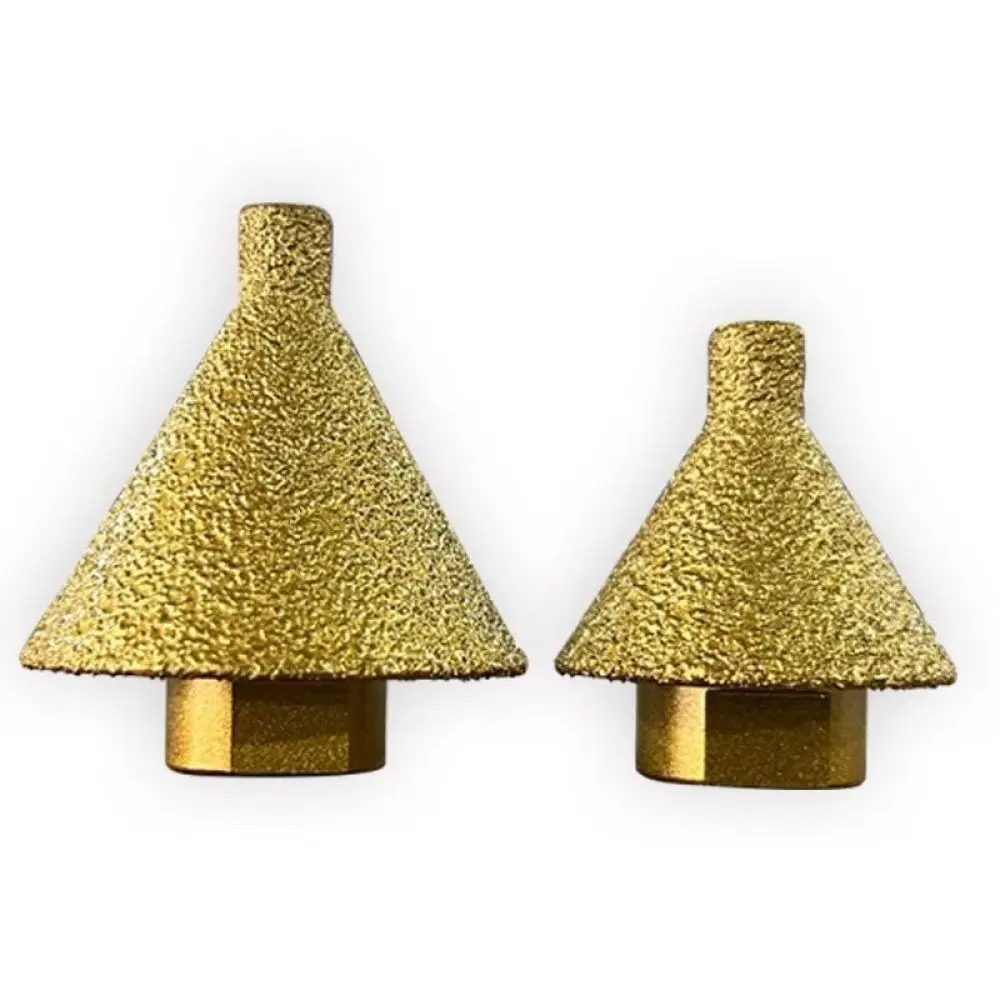 Diamond Milling Finger Bit For Porcelain Tile Chamfering Shaping Beveling Hole Opener Conical Grinding Head Tool Adapter