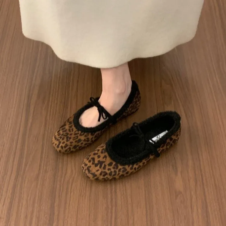 

Female Shallow Ladies Mary Janes Flats Slip On Shoes Soft Fashion Butterfly-Knot Footwear Women Flats With Shoes