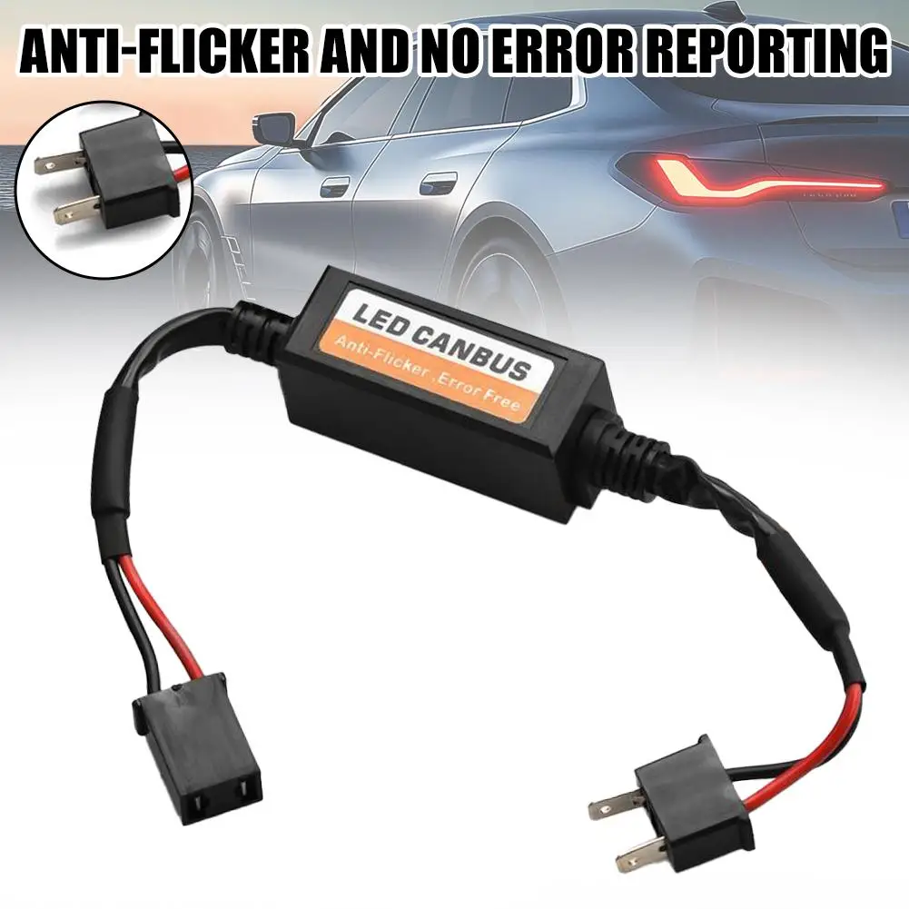 1PC H1 H3 H7 H8 H9 H11 Headlight LED Canbus Decoder Canceller Resistor Anti Flicker Bulb Resistor Decoder Warning Error