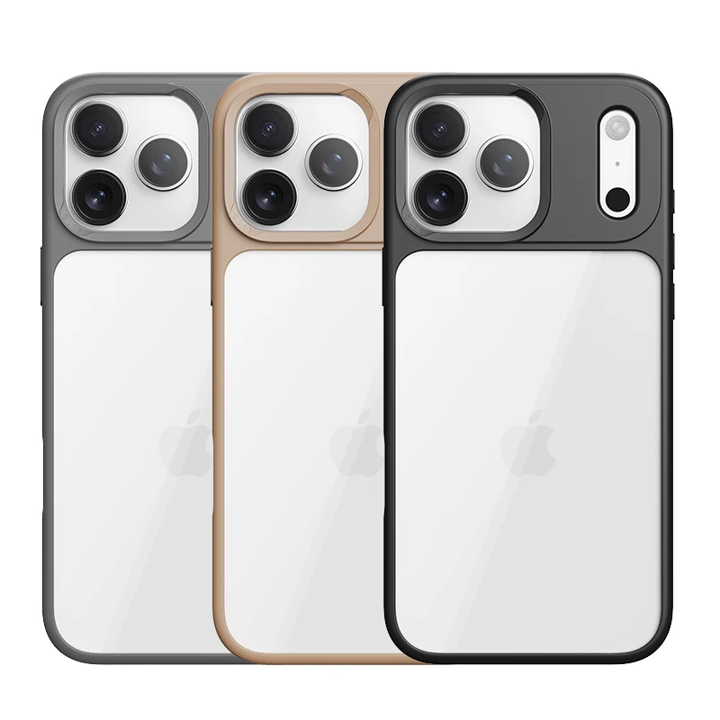 For iPhone 16 17 Pro Max ,16 Pro Case Rock Space PC+TPU Shockproof Hybrid Guard Pro High Transparent Back Cover For iPhone16