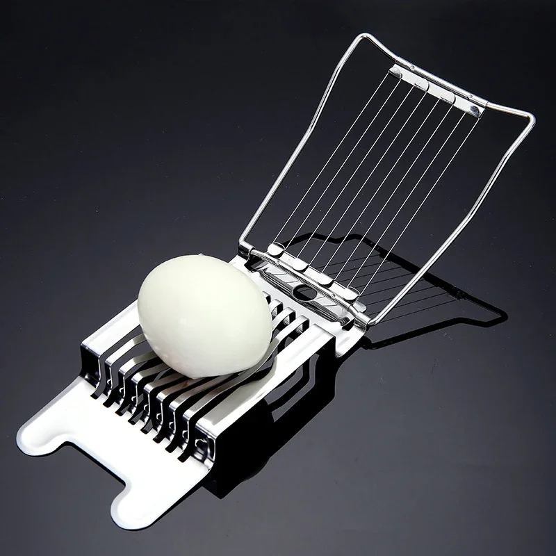 Stainless Steel Egg Slicer, Quick Slicer for Preserved Eggs and Chicken Eggs, Fancy Egg Cutter and Divider