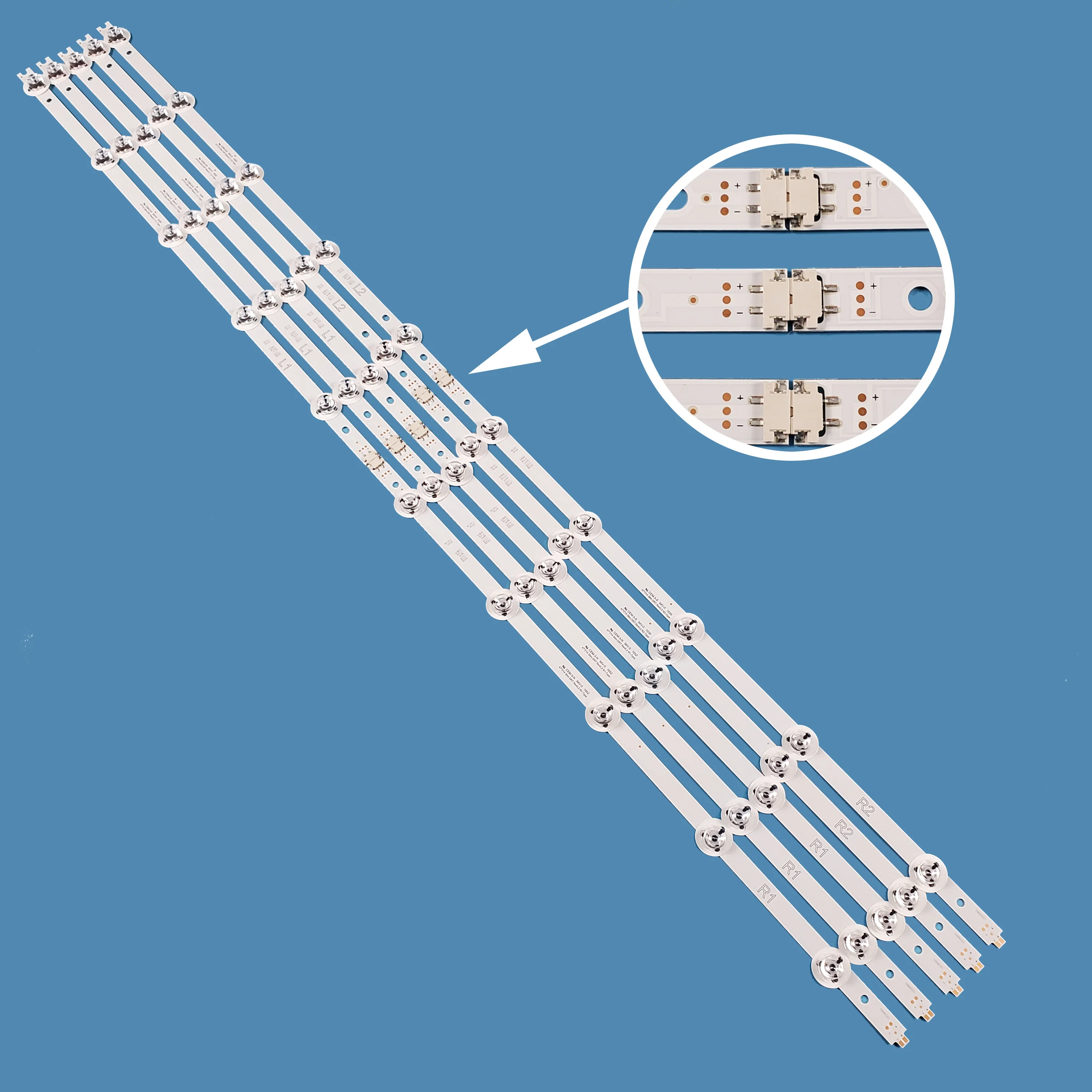 10Pcs/set TV LED Backlight Bar Strip 47