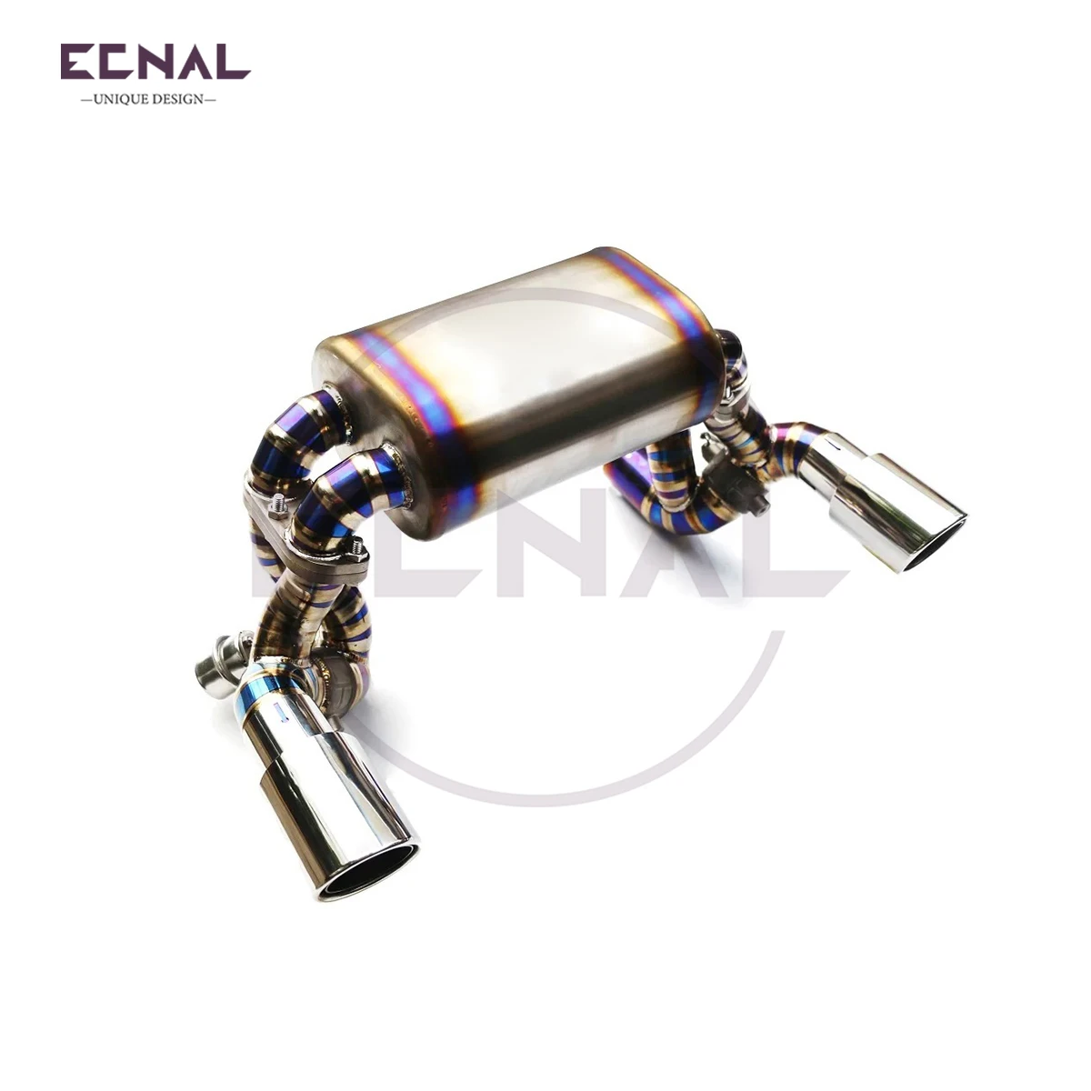 

Выхлопная труба Ecnal с глушителем клапана TC4, спортивная выхлопная система из титанового сплава для автомобиля Ferrari F430 4,3 л в стиле SC