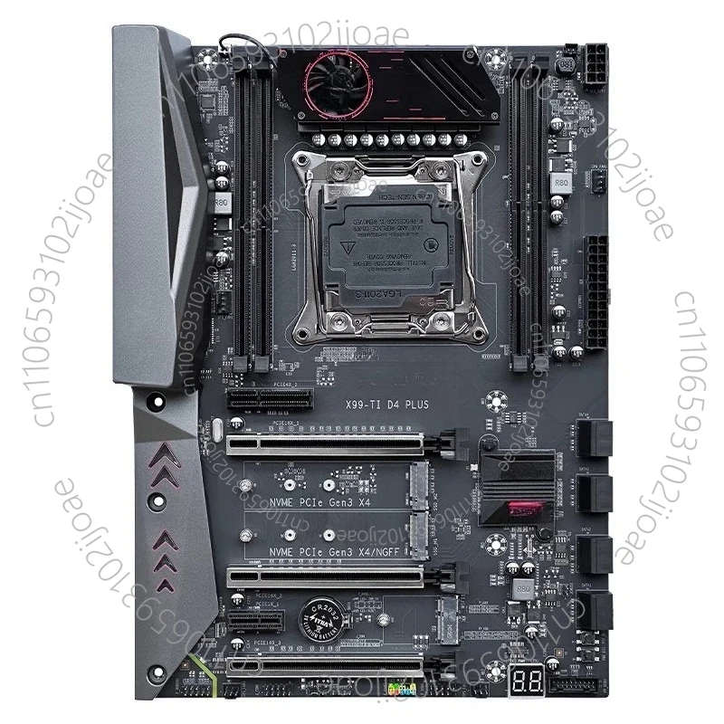 X99 X99-TI D4 PLUS Main Board 4 Channels 10 Layers PCB 8 Items Power Supply