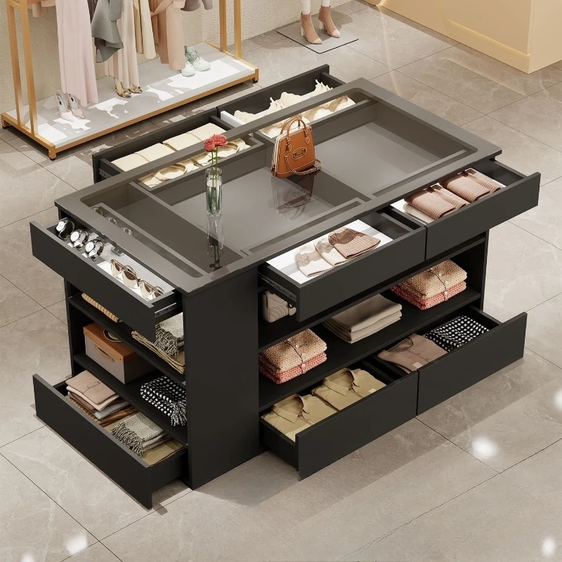 Nakajima clothing store display stand glass women's clothing checkout page flowing water ornament