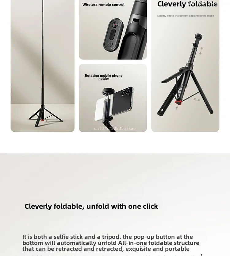 Original Xiaomi Mijia Zoom Ground Selfie Stick Bluetooth Remote Control Portable Multi-functional Tripod