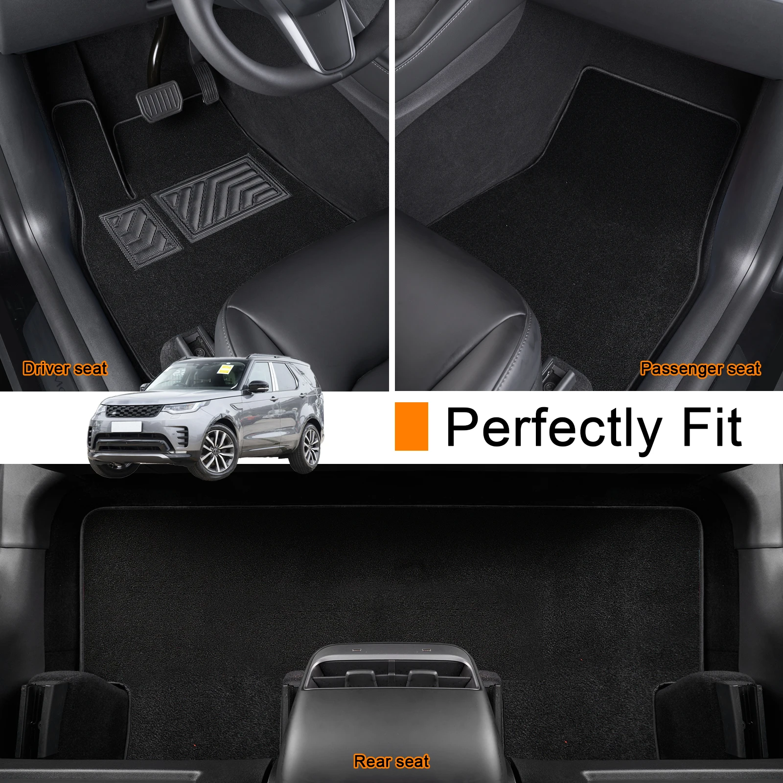 Custom car floor mat for Land Rover Discovery sport (L550) 2014-2024 Carpet Cover Waterproof Non-slip Protector Accessories part