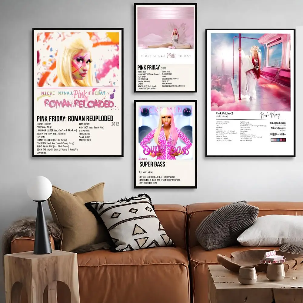 Rapper Nicki Minaj   Music Artist Print Graphic Streaming Film Style Wall Artwork Bedroom Decor Poster