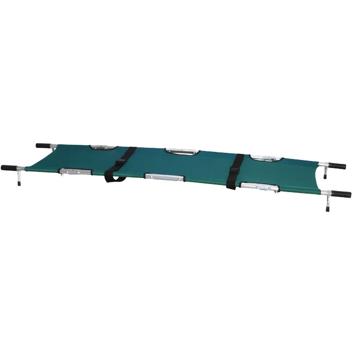 

BDST108 Collapsible Aluminum Helicopter Rescue Canvas Four-Part Medical Portable Folding Stretchers Emergency Hospital Beds