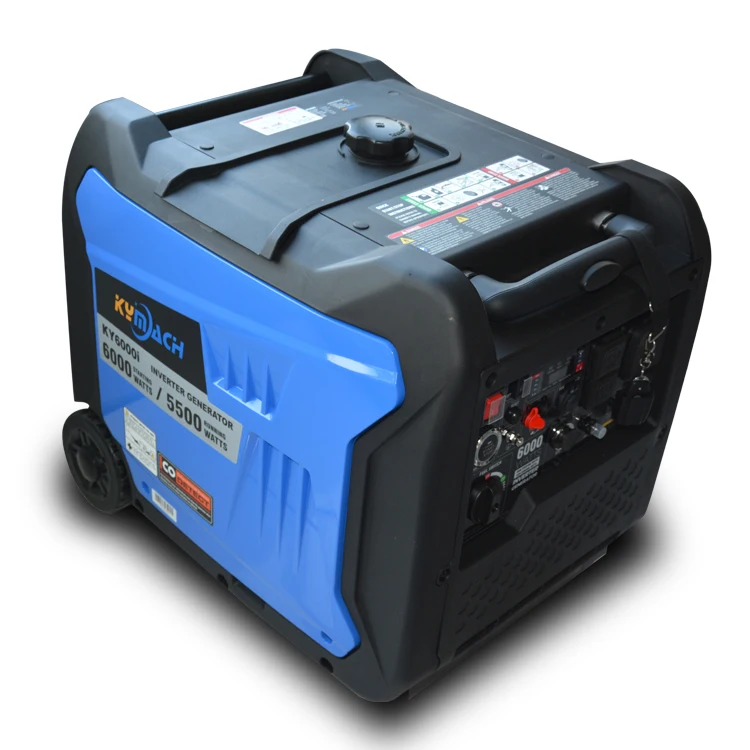 Générateur d'essence super silencieux OEM unique, type gpl, 4 temps, avec roues et démarreur électrique
