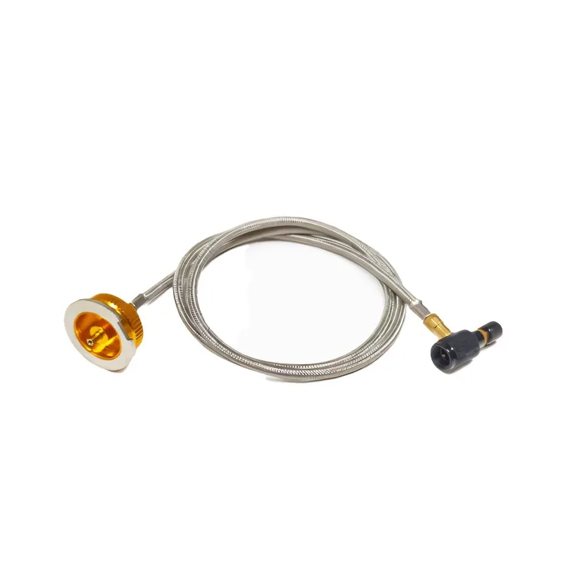 Outdoor Gas Line Extension Hose Canister Converter Adapter for Cassette Stove Propane Butane Gas Tank Connection