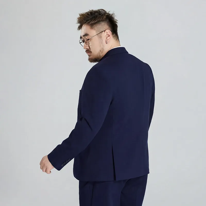 Shanxi Large-Sized Elasticated Suit for Wedding Best Man and Groom Formal Dress Anti-Wrinkle and Iron-Free Three-Piece Set view 3
