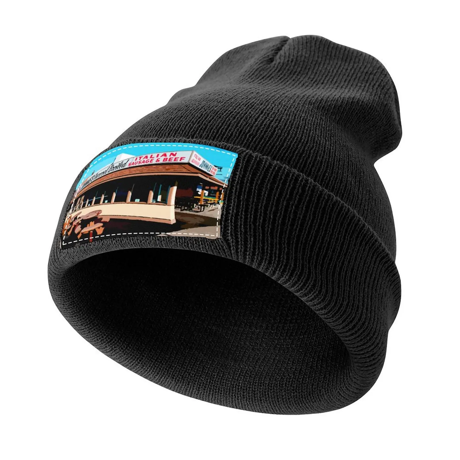 Johnnie's Beef - Elmwood Park - Chicago Food Classic Knitted Cap cute Luxury Brand beach hat Women's 2025 Men's