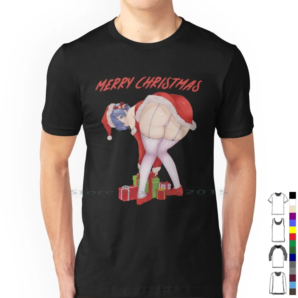 Hentai Merry Christmas Big Ass Bbw Girl T Shirt 100% Cotton Girl Nhentai Succubus Hentai Meme Furry Pronounce Hentai Girl Bbw