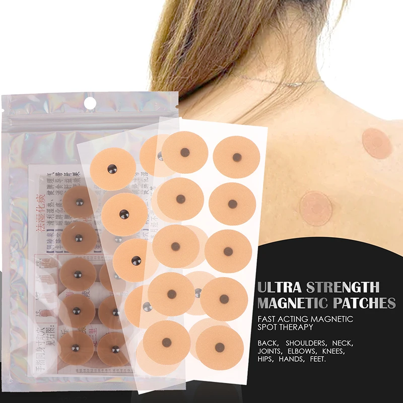 20 Sheet Acupuncture Magnetic Beads Sticky Ear Massage Patch Auricular Plaster Therapy Acupoint Sticking Plaster