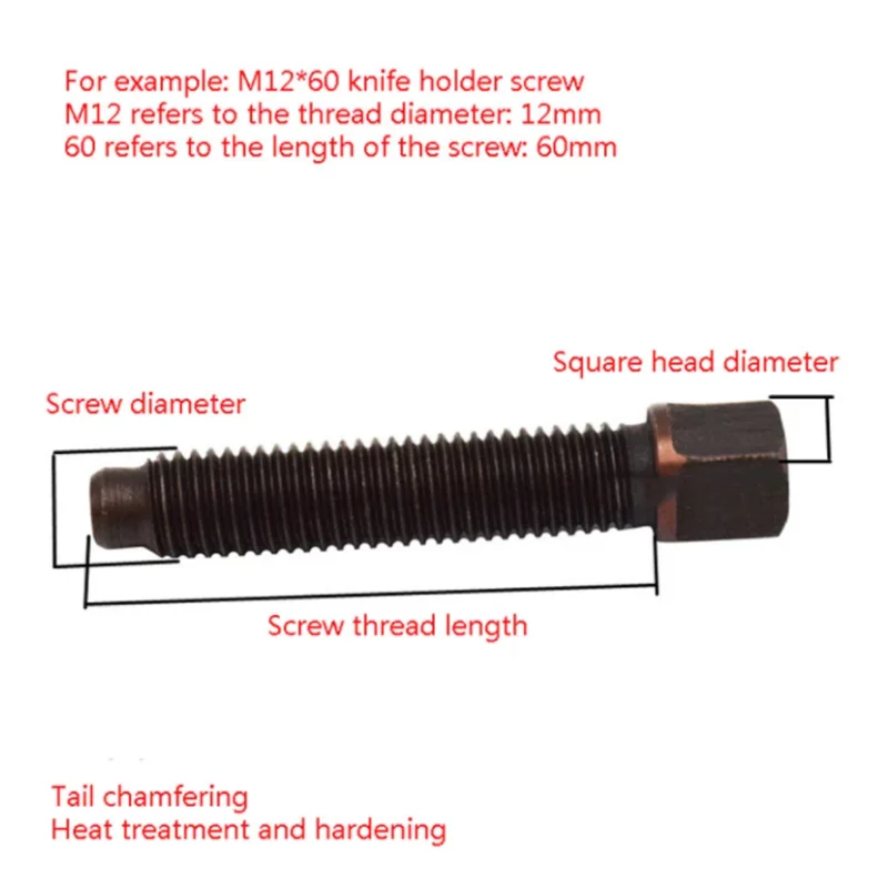 Lathe Accessories C6132 Knife Table Screw Knife Holder Screw Knife Table Wrench Quartet T-shaped Wrench Screw 1PC