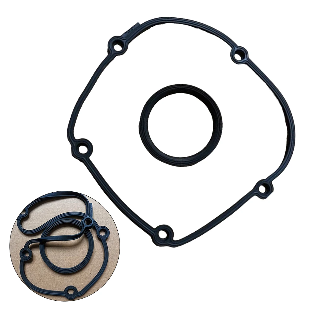 Engine Maintenance Black Gasket Seal Auto Parts Timing Chain Cover Engine Cover Seal Quick To Install Replacement Installation