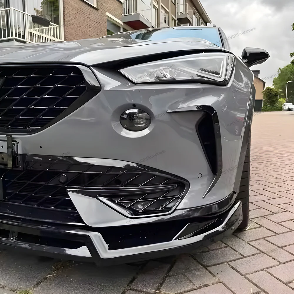Front Bumper Air Vent Canards Cover For Cupra Formentor MK1 VZ TSI 2020-2024 Pre-FL ABS Side Spoiler Blade Trim Modifications