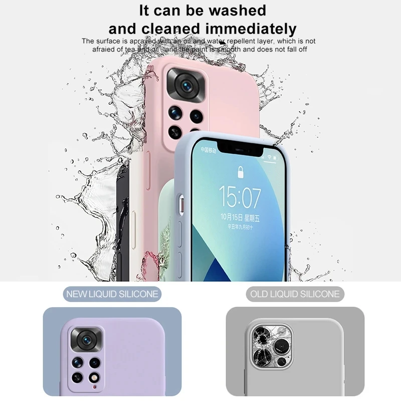 Redmi Note 11 Pro Global Case New Original Liquid Silicone Phone Case For Xiaomi Redmi Note 12 Pro Note11 Pro Plus 5G Soft Cover