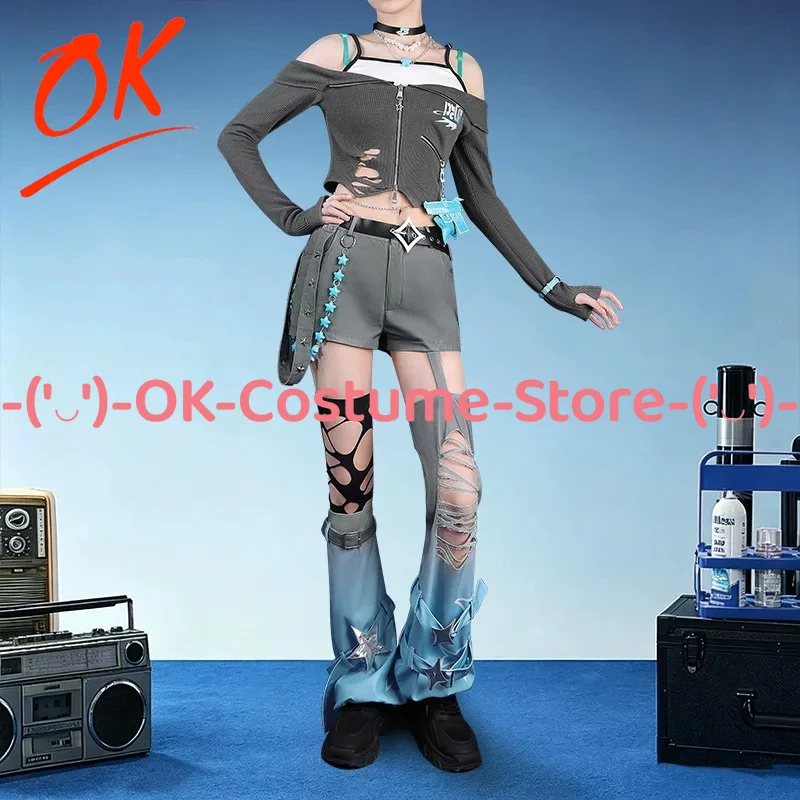 [Customized Size] NIJISANJI VTuber Twitch X Y4T4 Reina Cosplay Costume Watch Rei7 Outfit Halloween Carnival Party Uniform Suit