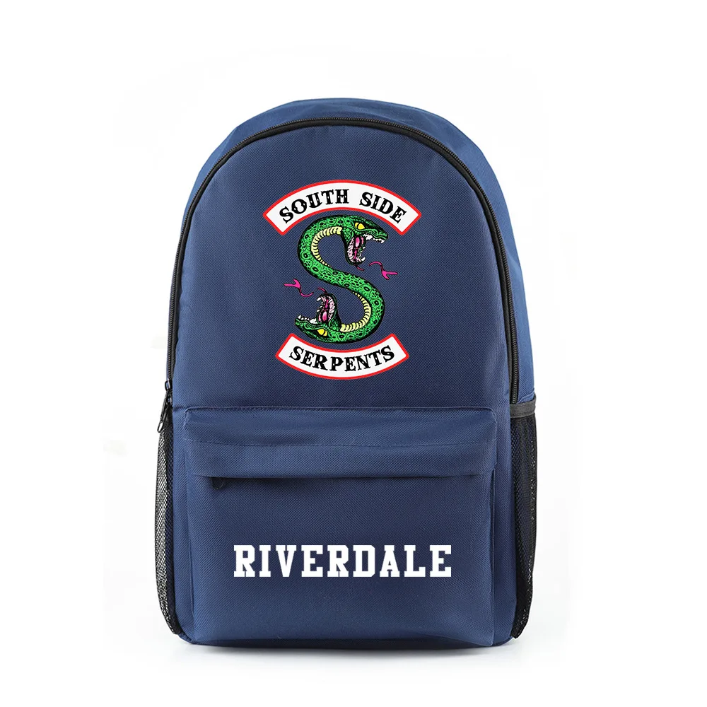 Classic South Side Serpent Riverdale Season 5 Notebook Backpacks School Bags Print Oxford Waterproof Laptop Backpacks