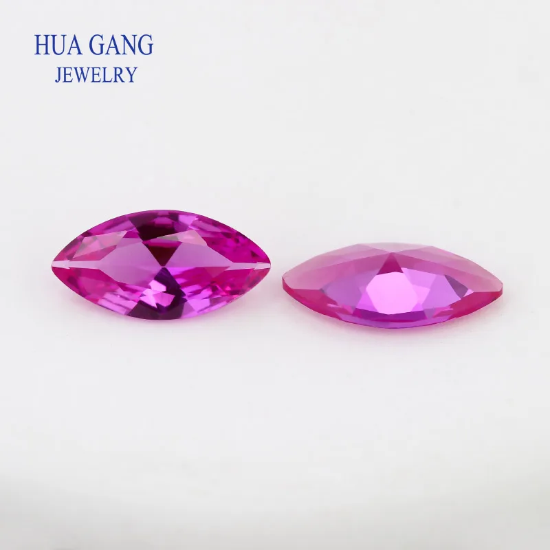 اكسيد الالمونيوم الاصطناعي روبي الياقوت الأزرق ماركيز المشكل مختبر الأحجار الكريمة المستخدمة لصنع المجوهرات #6