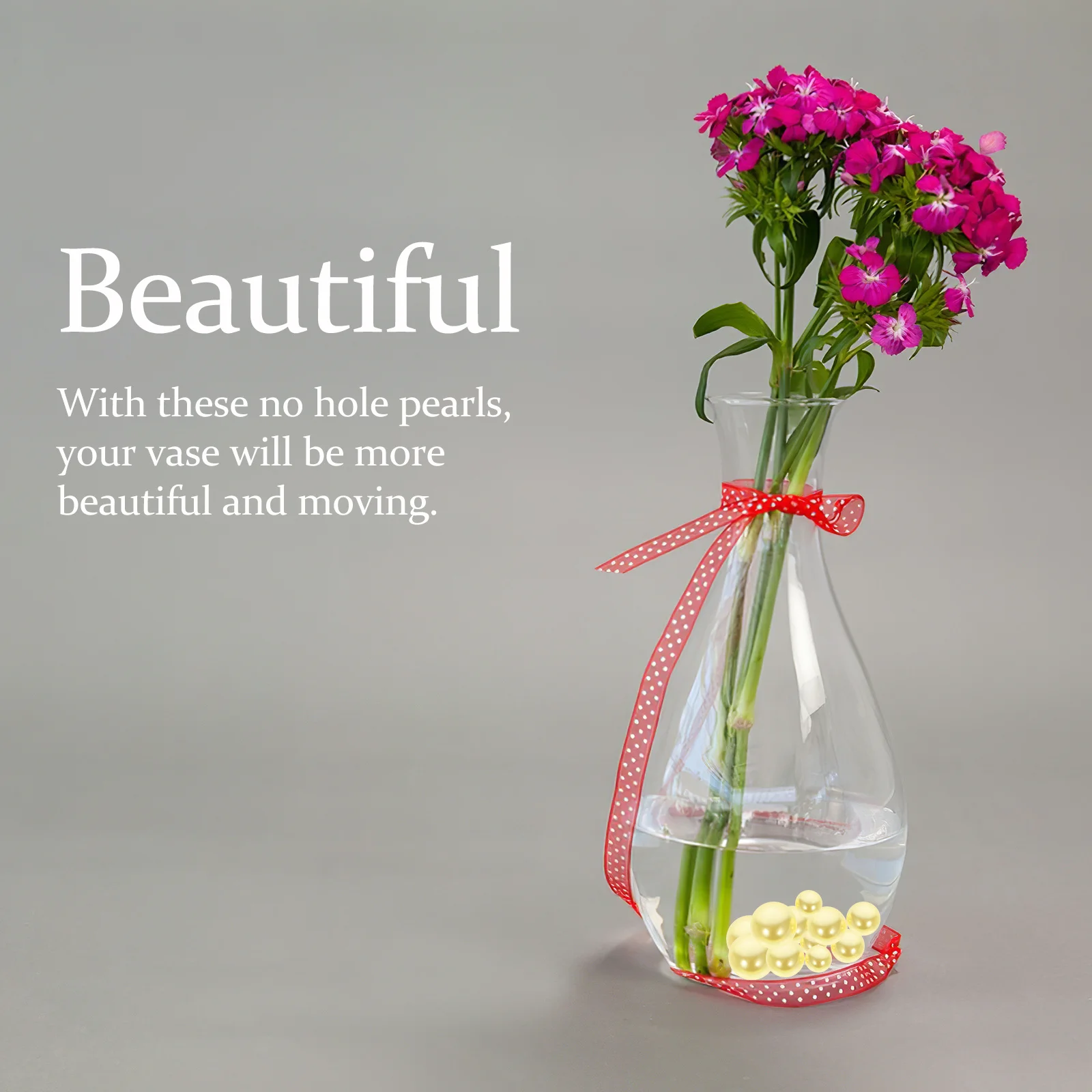 

300Pcs Pearl Vase Filler No Hole Faux Pearls for Centerpieces Wedding Party Decorations Artificial Vase Filling Beads