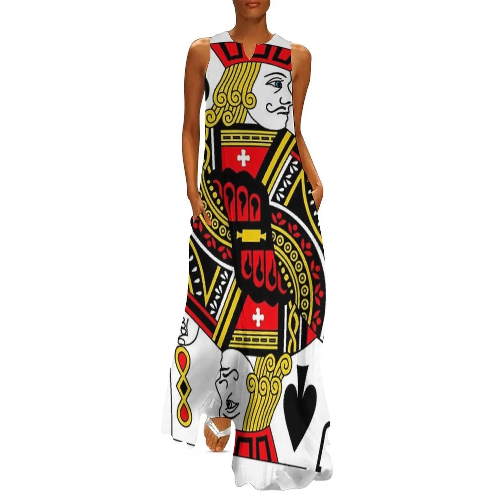 

Jack of Spades Classic Card Deck Casino Poker J Spades Long Dress dress korean style Female clothing