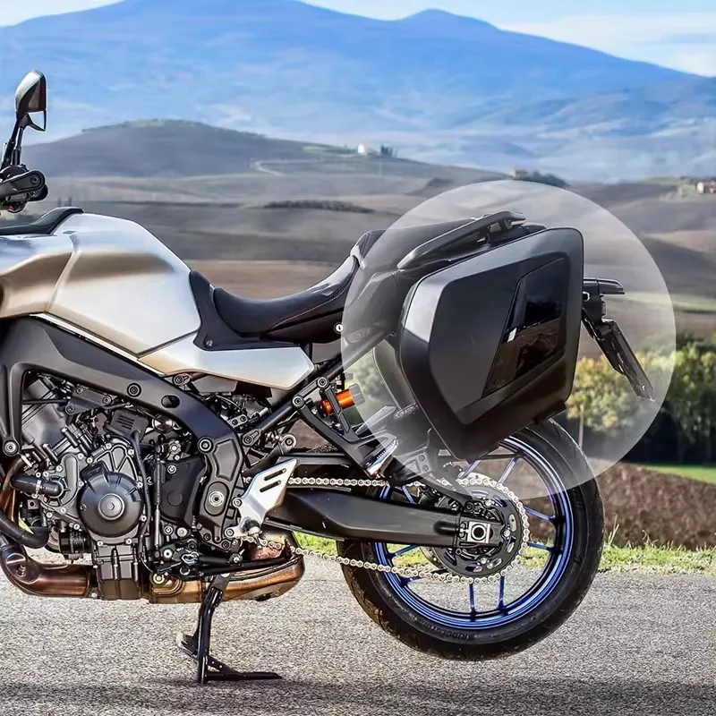 2022 2023 2024 untuk Yamaha Tracer 9 GT TRACER 9GT tas bagasi motor tas dalam hitam dapat diperluas Tracer9 GT Tracer900
