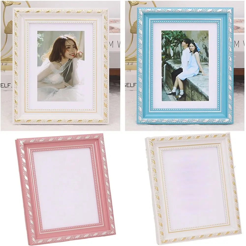 Rekwizyty fotograficzne do strzelania 7-calowa ramka na zdjęcia A4 Europejska klasyczna DIY Uchwyt na zdjęcia Biżuteria artystyczna do paznokci Dekoracja