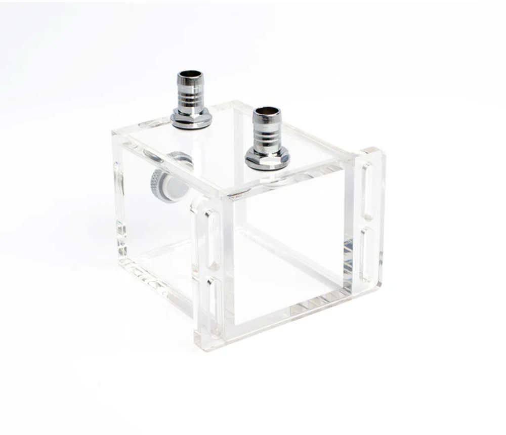 FREEZEMOD Acrylic Water Cooling Tank Full-transparent Reservoir Mini Cuboid PMMA 200ML 5mm Thickness Square Watercooler PC MOD