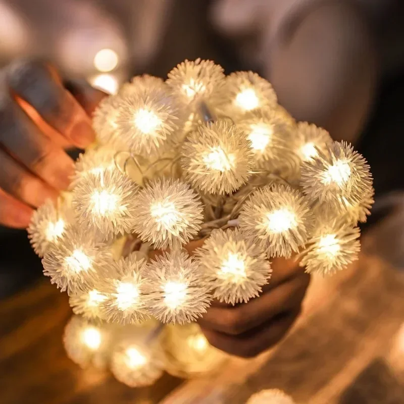 1,5 m/3 m/6 m Batterie LED Löwenzahn Lichterketten Girlanden für Weihnachten Valentinstag Hochzeit Garten Urlaub Dekor
