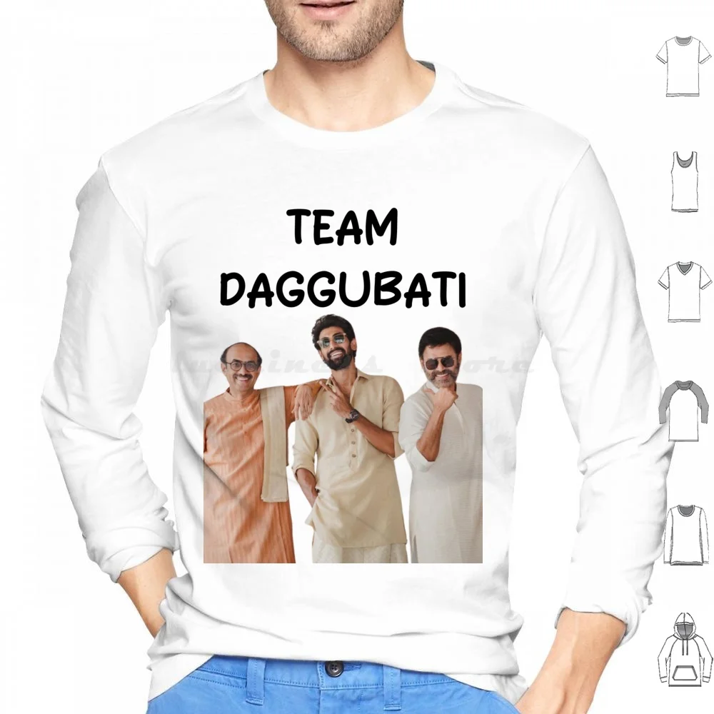 

Team Daggubati-Venkatesh And Rana Daggubati Hoodies Long Sleeve Telugu Actors Telugu Stars Telugu Telugu Movies Telugu