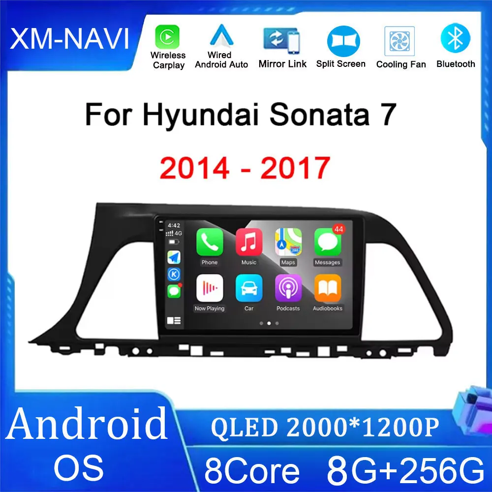 

Android Auto Car Multimedia Radio Player For Hyundai Sonata 7 2014 - 2017 Car Radio Stereo Player WIFI DSP 4G LET GPS Wireless