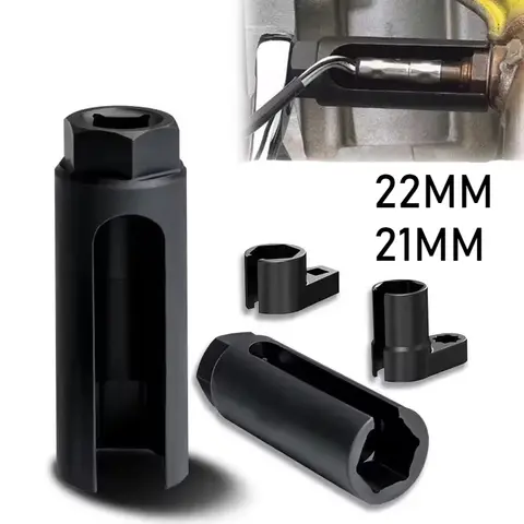 좁은 오프셋 산소 센서 소켓 – 유럽 스타일 22mm/21mm 감지 드라이브 소켓 렌치, 자동차 수리 도구