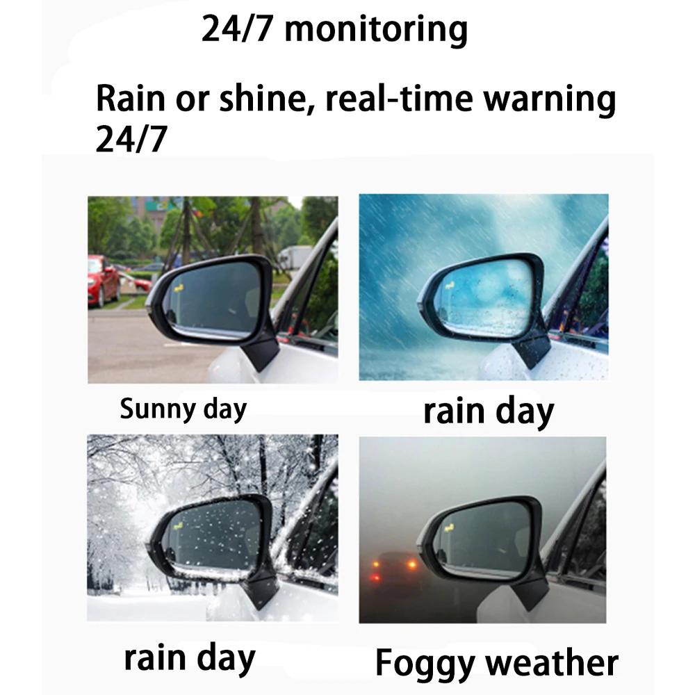 ZJCGO BSD Radar Warning System Blind Spot Detection Safety Driving Alert for Volkswagen VW Taigo Nivus 2020 2021 2022 2023 2024