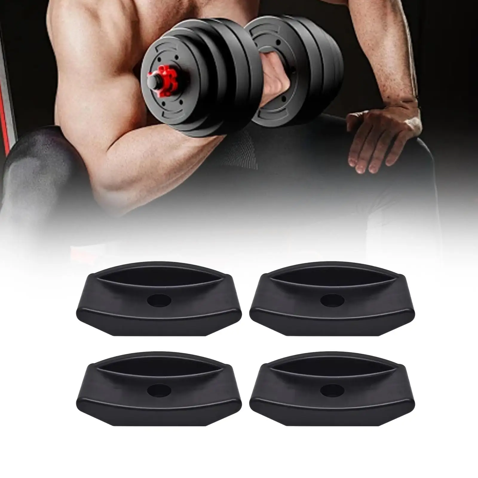 Dumbbell Holder Prevent Rolling Durable Space Saving Dumbbell Storage Rack for Fitness Equipment