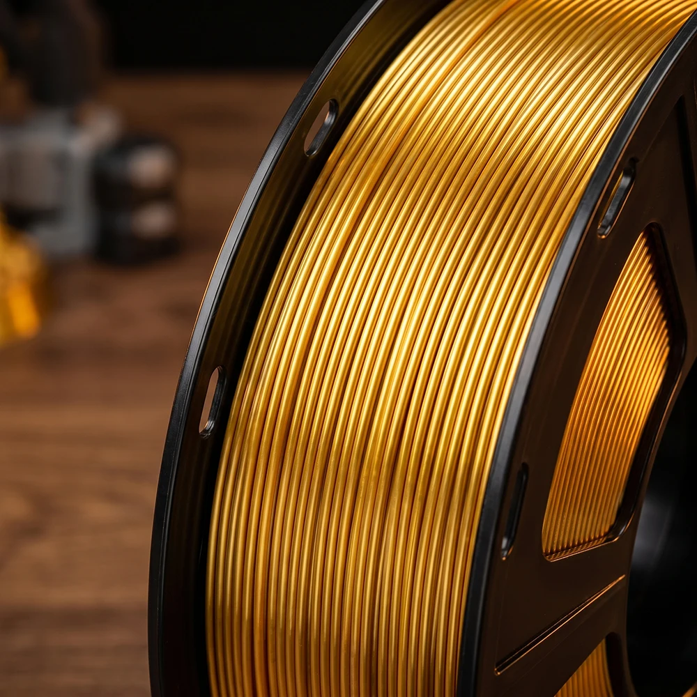 250g,500g,1kg PLA Silk Gold 1.75mm PLA Luxury Silky Luster 3D Printer Filament Shiny Silk Feeling Like For 3d Printing Materials