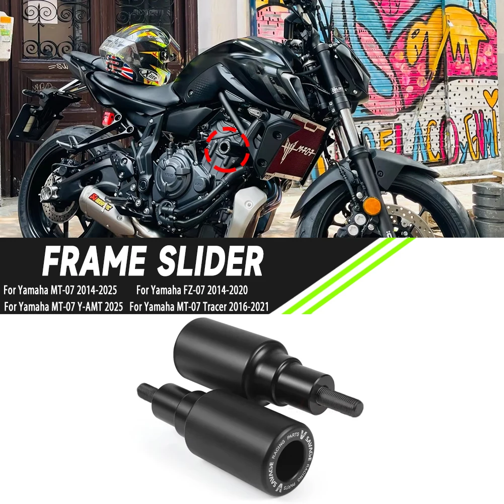 

For YAMAHA MT-07 Y-AM Tracer 700/7/GT FZ-07 Frame Anti Crash Protector Slider Motorcycle Engine Crash Pad Fairing Protection