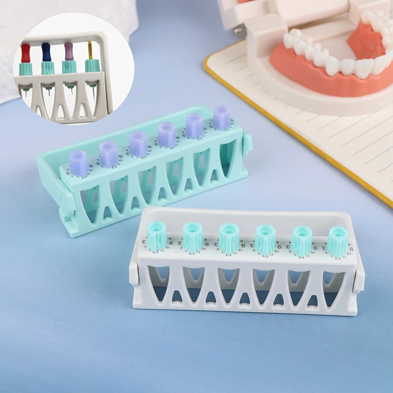 Dental Endo File Disinfection Box Bracket Endodontic Root Canal Files Holder Autoclavable With Counting Digits Measure Case