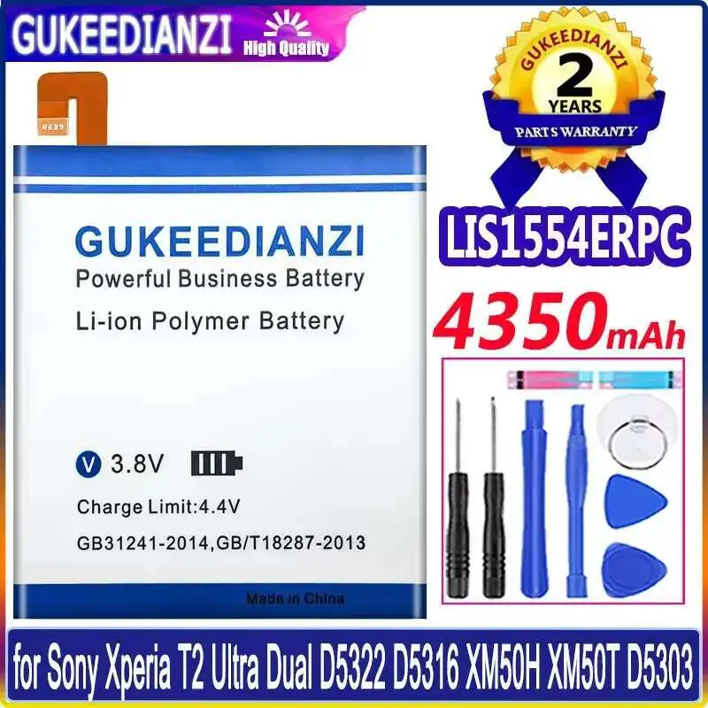 

Premium Replacement Mobile Phone Battery LIS1554ERPC For Sony Xperia T2 Ultra Xm50t Xm50h D5303 D5306 4350Mah