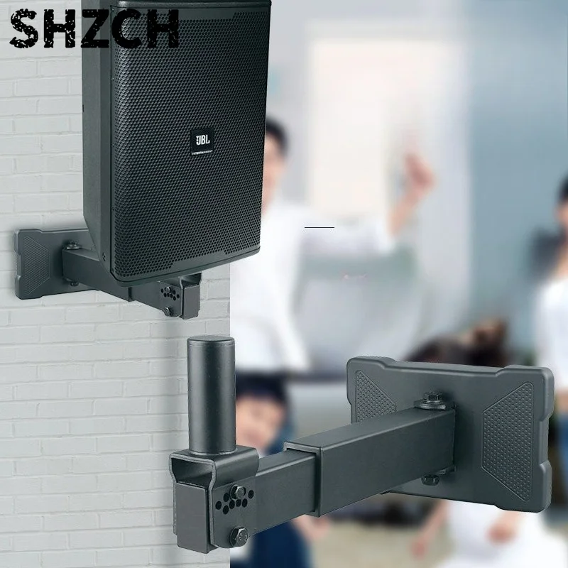Heavy Duty Wall Mount Bracket for Speakers Adjustable Tilt Audio Shelf Large Weight Capacity Holder Sound System Mounting Stand