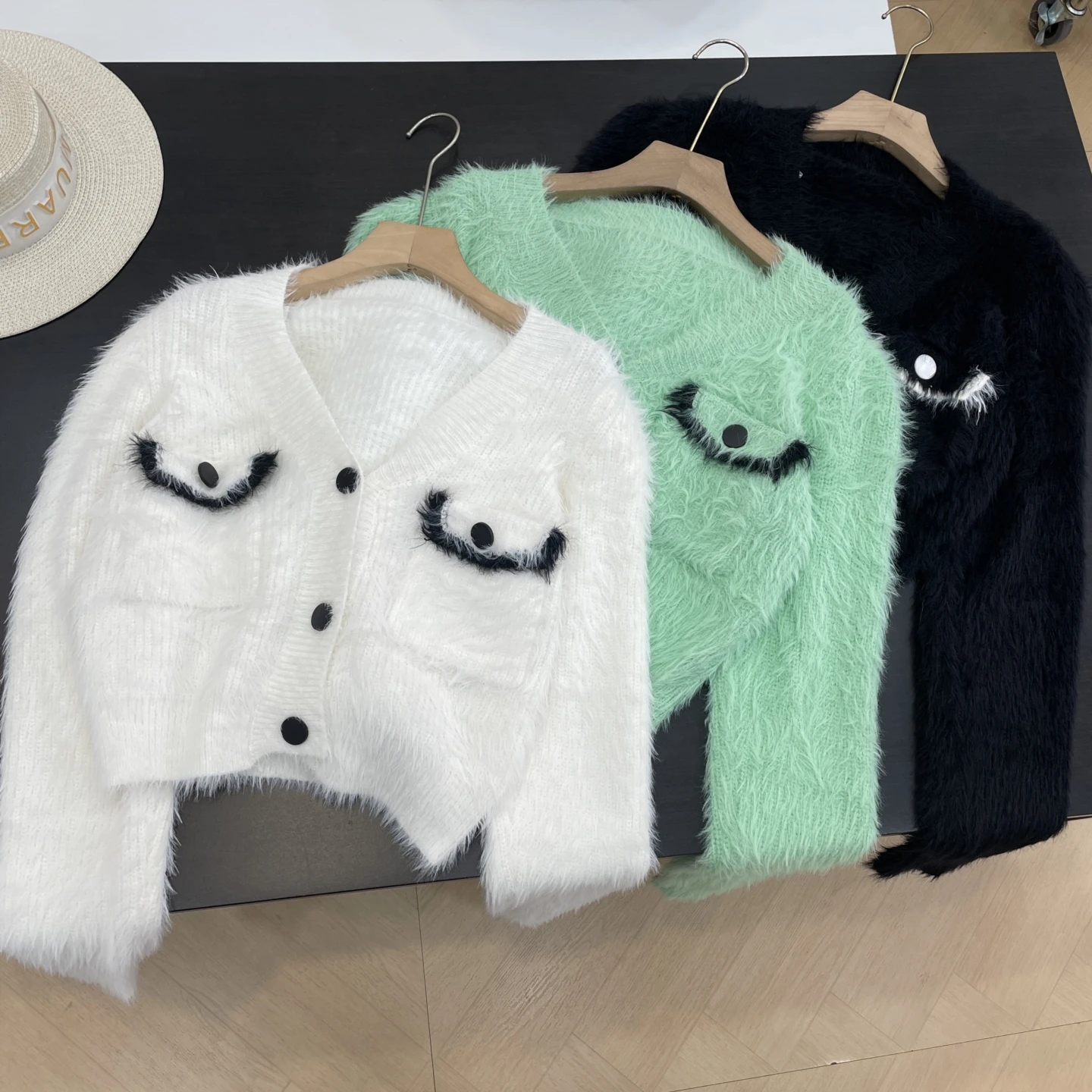 패셔너블 리틀 블라 드 슬레 여성 스웨터 루즈핏 가을 겨울 출퇴근 다용도 슬림핏 오픈 가디건 스웨터