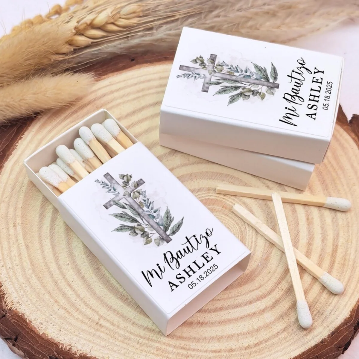 Cajas de Regalo Personalizadas para Bautizo, Recuerdos para Comunión y Baby Shower